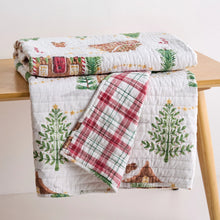 Load image into Gallery viewer, Gingerbread Village Quilted Throw