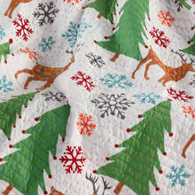 Load image into Gallery viewer, The Tinsel Reversible Christmas Quilted Throw