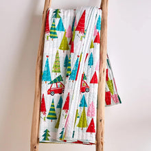 Load image into Gallery viewer, Holly Jolly Quilted Throw