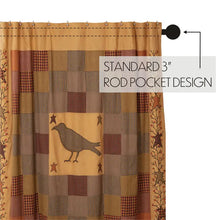 Load image into Gallery viewer, Heritage Farms Appliqued Crow & Star Shower Curtain