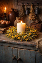 Load image into Gallery viewer, Garden Candle Ring in Mustard- 6"