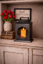 Load image into Gallery viewer, Black Glass Door Carriage House Lantern