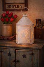 Load image into Gallery viewer, Americana Lantern in Distressed White