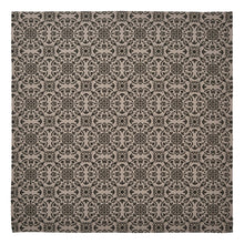 Load image into Gallery viewer, Custom House Black/Tan Jacquard Table Topper