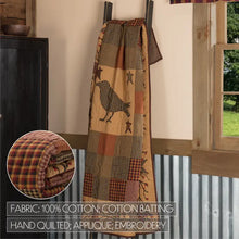 Load image into Gallery viewer, Heritage Farms Applique Crow & Star Quilted Throw 50 X 60