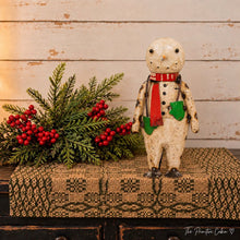 Load image into Gallery viewer, Recycled Metal Snowman W/Green Mittens
