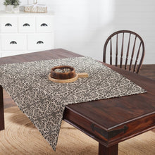 Load image into Gallery viewer, Custom House Black/Tan Jacquard Table Topper