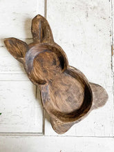 Load image into Gallery viewer, Wooden Bunny Dough Bowl