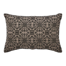 Load image into Gallery viewer, Custom House Black Tan Jacquard Pillow
