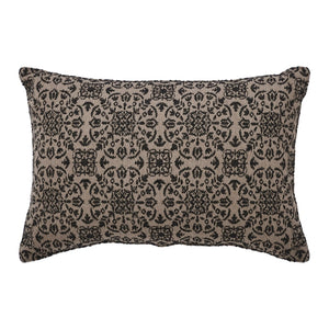 Custom House Black Tan Jacquard Pillow