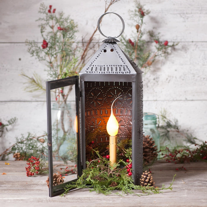 Tall Harbor Lantern in Smokey Black