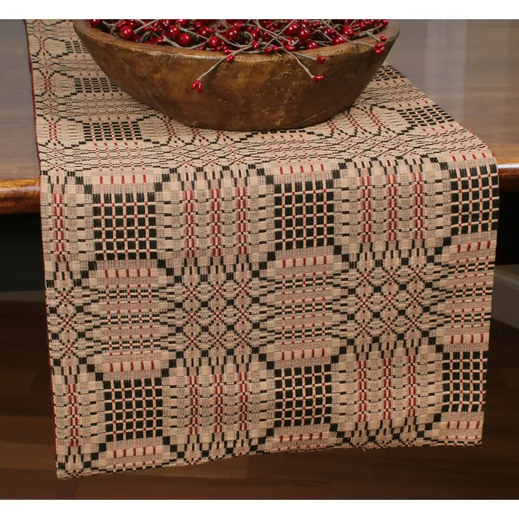 Tri Color Jacquard Table Runner 14X36