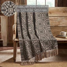 Load image into Gallery viewer, Custom House Black/Tan Jacquard Woven Throw
