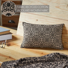 Load image into Gallery viewer, Custom House Black Tan Jacquard Pillow
