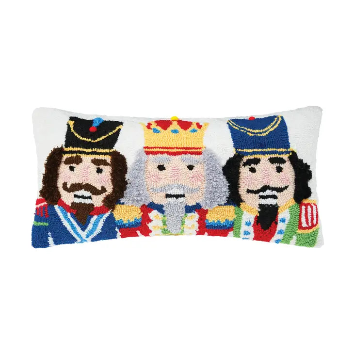 Christmas Nutcracker Trio Throw Pillow