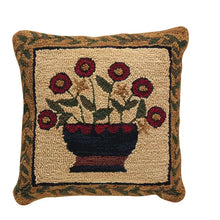 Load image into Gallery viewer, Flower Basket Hooked Pillow &amp; Rug Set
