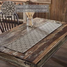 Load image into Gallery viewer, Custom House Black/Tan Jacquard Runner 12 X 48
