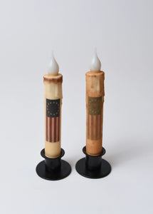 Betsy Ross Flag Battery Operated LED Timer Taper