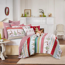 Load image into Gallery viewer, Merry &amp; Bright Comet Deer Throw Pillow
