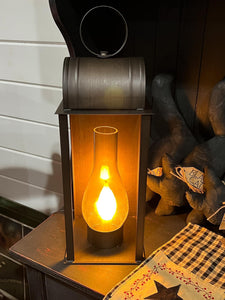 Colonial Mantle Light with Glass Chimney