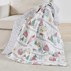 The Joulset Reversible Christmas Throw