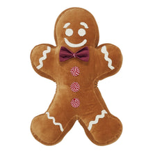 Load image into Gallery viewer, Mr Gingerbread Appliqued Pillow

