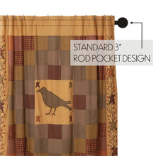 Load image into Gallery viewer, Heritage Farms Appliqued Crow &amp; Star Shower Curtain
