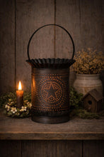 Load image into Gallery viewer, Jumbo Wax Warmer w/ circle star in country Tin
