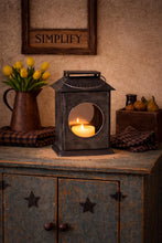 Load image into Gallery viewer, Black Glass Door Carriage House Lantern

