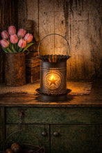 Load image into Gallery viewer, Jumbo Wax Warmer w/ circle star in country Tin
