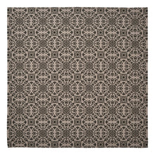 Load image into Gallery viewer, Custom House Black/Tan Jacquard Table Topper
