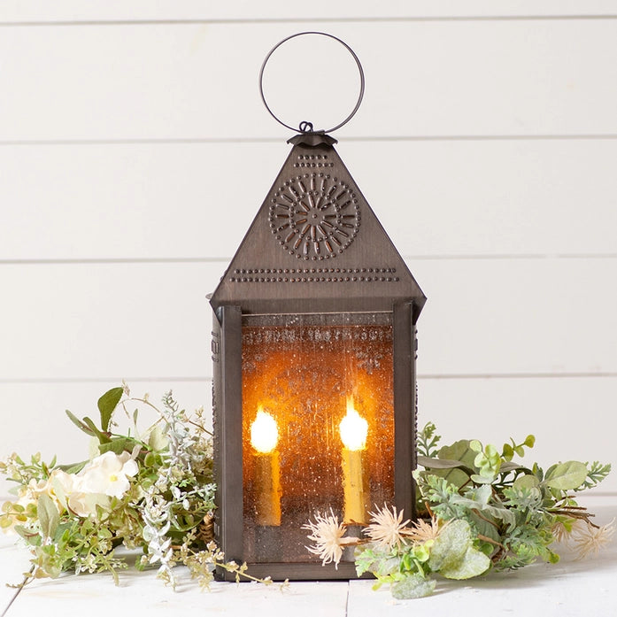 Hospitality Lantern w/ Chisel in Kettle Black