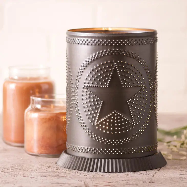 Candle Warmer with Star in Kettle Black