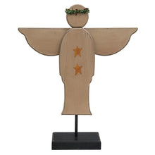 Load image into Gallery viewer, Distressed Wooden Angel on Base
