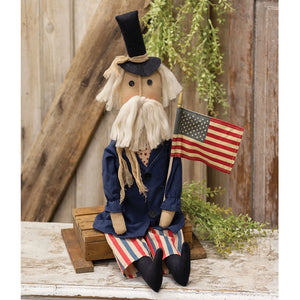 Uncle Sam w/Americana Flag Doll