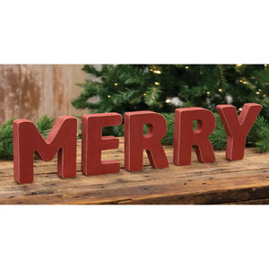 Merry Wooden Letters Set/5