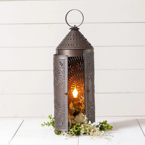 Chimney Lantern in Kettle Black 22"
