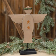 Load image into Gallery viewer, Distressed Wooden Angel on Base
