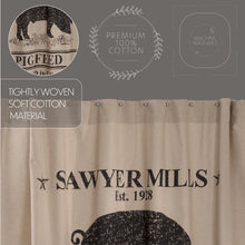 Load image into Gallery viewer, Sawyer Mill Charcoal Shower Curtain 72X72
