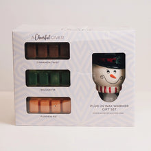 Load image into Gallery viewer, Snowman Wax Warmer Plug in Set
