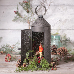 18 Inch Chimney Lantern in Black