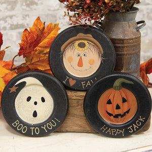 Boo, Jack & Scarecrow Plate Set/3