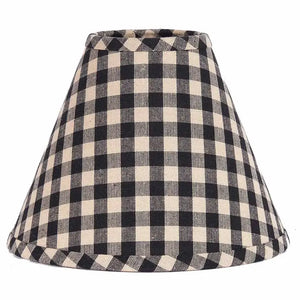 Heritage House Check Lampshade in 6" Candle Clip