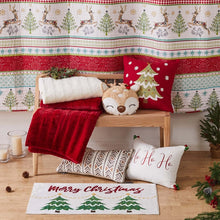 Load image into Gallery viewer, Merry &amp; Bright Comet Deer Throw Pillow
