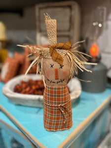 Handmade Scarecrow shelf sitter