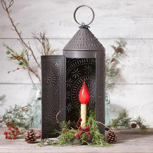 Chimney Lantern in Kettle Black 22"