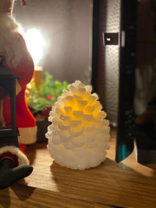 Woodland LED Pinecone Candle