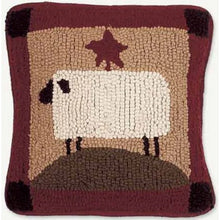 Load image into Gallery viewer, Primitive Hooked Pillow
