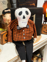 Load image into Gallery viewer, Fall Mr. Skelton Man, Handmade
