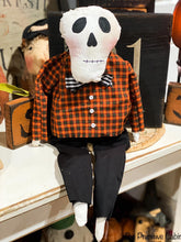 Load image into Gallery viewer, Fall Mr. Skelton Man, Handmade
